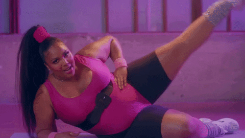 Lizzo working out