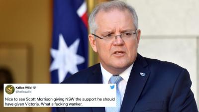 The Victorian Govt Is Ripping Scott Morrison To Shreds Over The NSW COVID Relief Payments