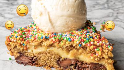 Messina Has Brought Back The Gooey Fairy Bread Cookie Pie & I Honestly Want To Make Love To It