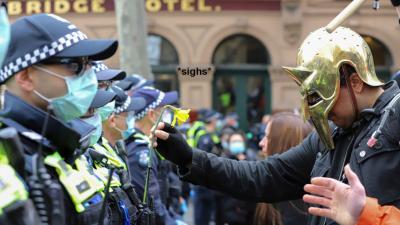 Fkn Hell: Even More Maskless Anti-Lockdown Protestors Have Gathered In Melbourne & Brisbane