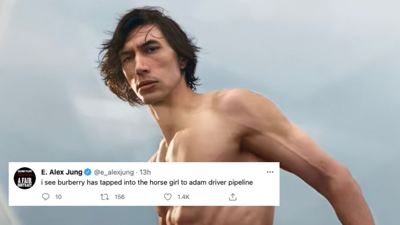 Adam Driver Became A Centaur For A Perfume Ad & The Memes Throb Almost As Hard As His Arm Vein