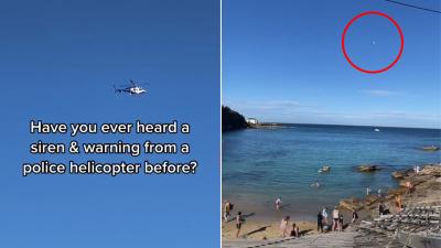 Watch A Police Chopper Tell Sunbathers On A Sydney Beach To Fuck Off Or Cop A Lockdown Fine
