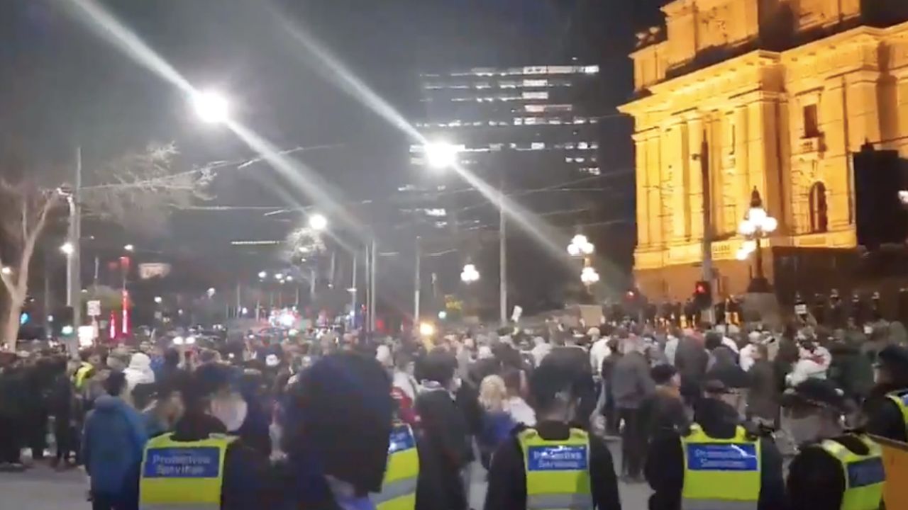Hundreds Of Protesters Flocked To Melbourne’s CBD To Protest Against The Sixth VIC Lockdown