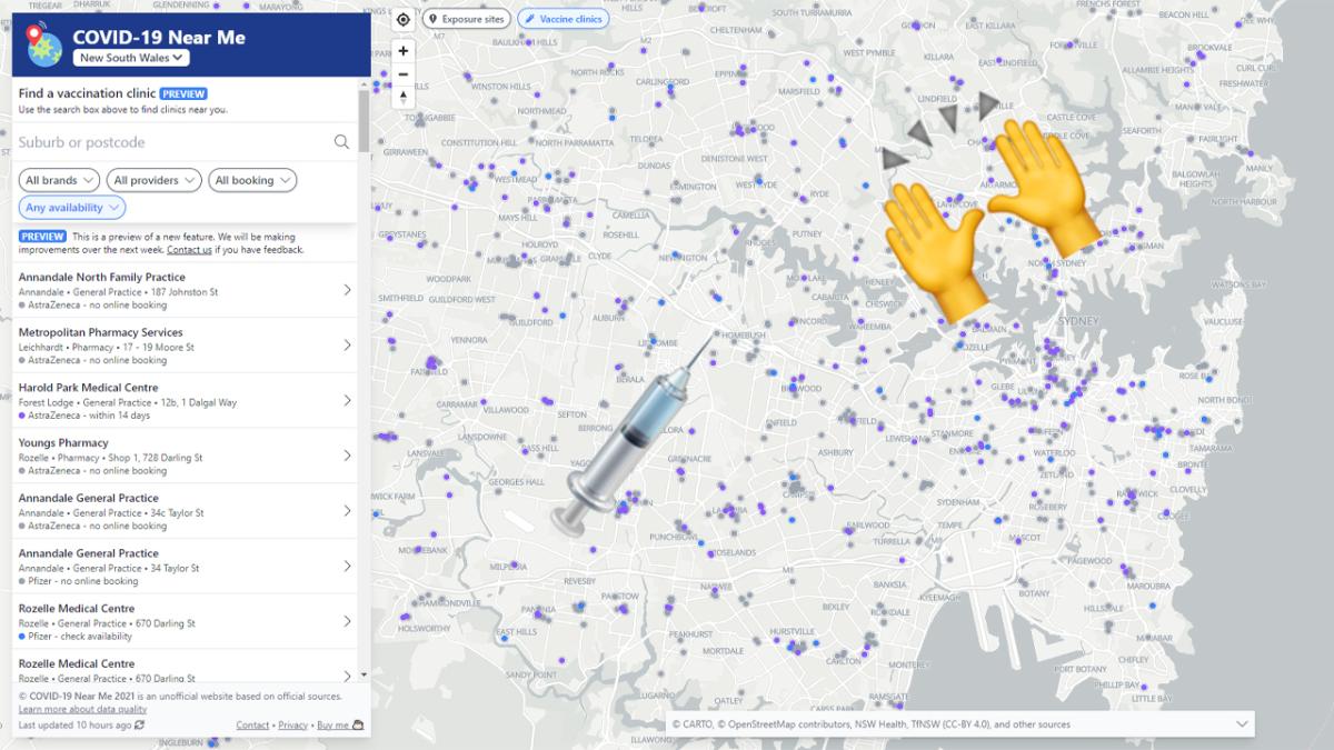 Interactive COVID vaccination map
