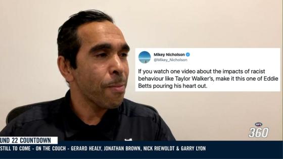 Eddie Betts Poured His Heart Out In A Powerful Live Interview About Taylor Walker’s Racism