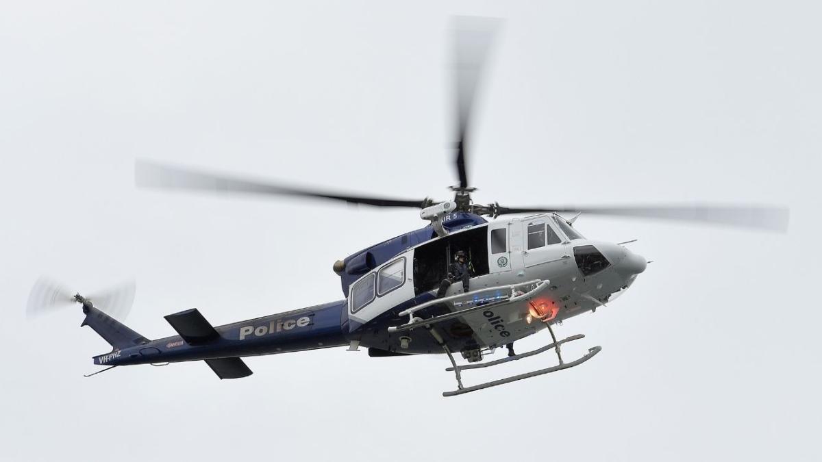 Victoria police helicopter