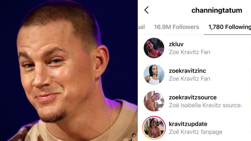 Channing Tatum Follows Zoë Kravitz Fan Pages, So This Either Proves They’re Dating Or He’s A Stan