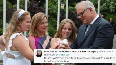 Turns Out ScoMo’s Father’s Day Pic Was From A Memorial For Four Kids Killed By A Drunk Driver