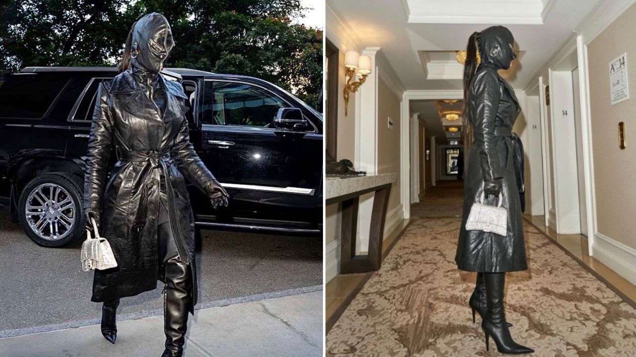 Kim Kardashian Wore A High Fashion Gimp Suit & People Reckon It Means She’s Back With Kanye