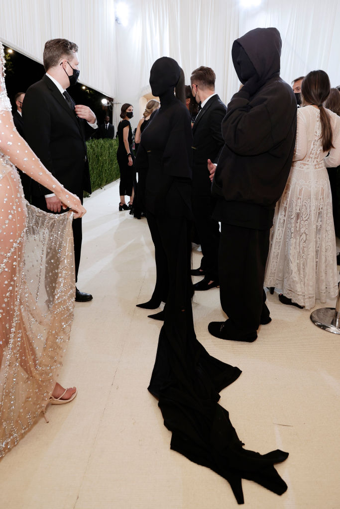 Kim Kardashian and a mystery man at the Met Gala 2021