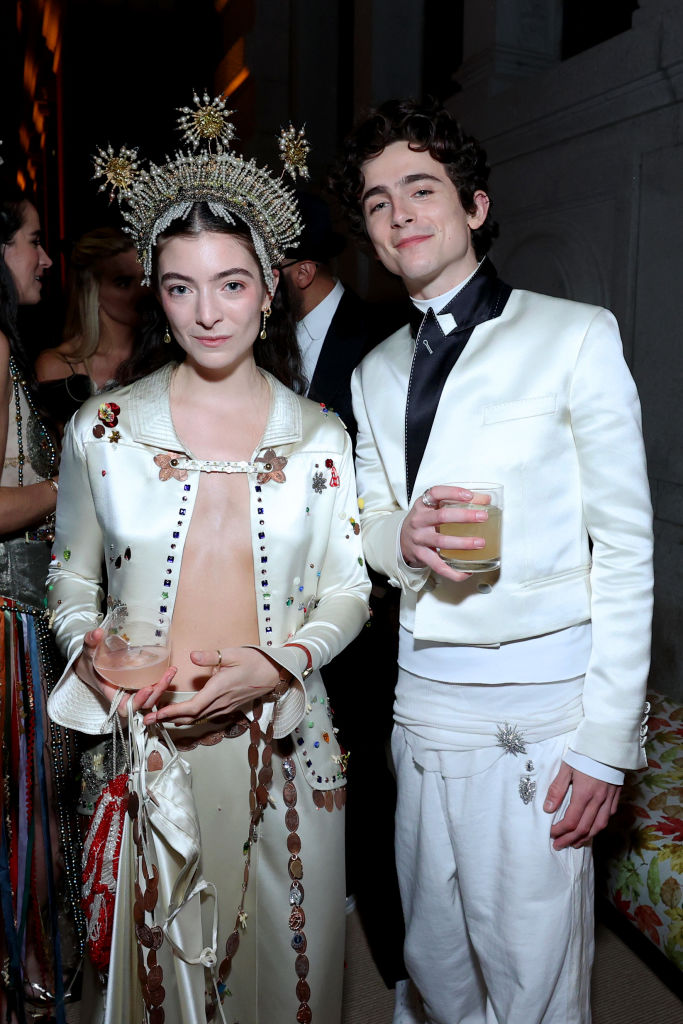 Lorde and Timothee at the Met Gala 2021