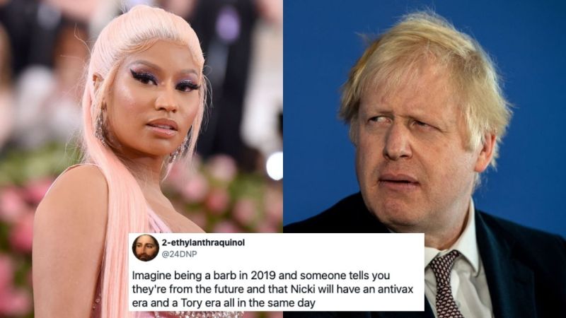 Nicki Minaj Is Feuding With *Checks Notes* Boris Johnson Over Those Swollen Balls Claims