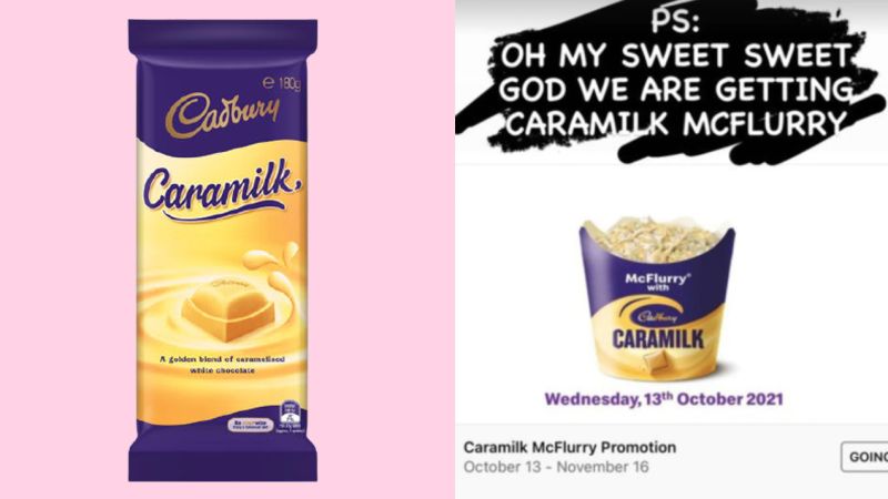 Sound The Alarms, A Food Influencer Has Leaked That A Cadbury Caramilk McFlurry Is Coming