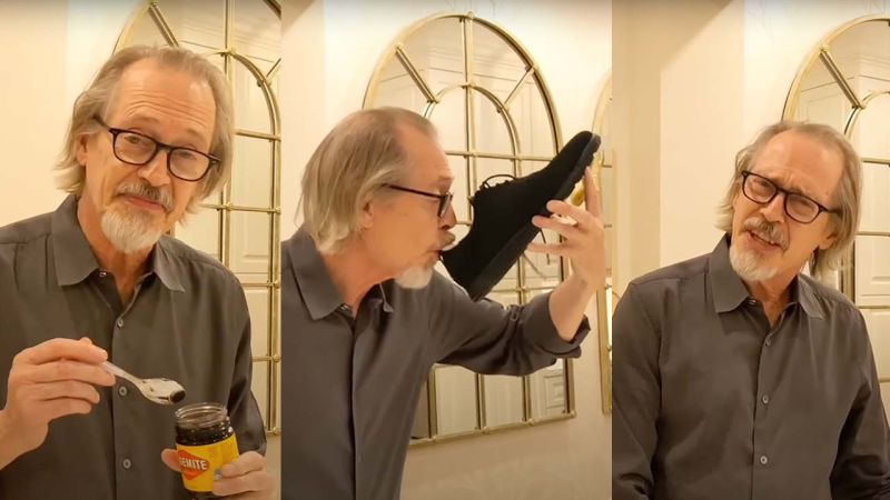 Steve Buscemi, Fellow Cool Kid, Did A Vegemite-Flavoured Shoey To Honour Our Firefighters