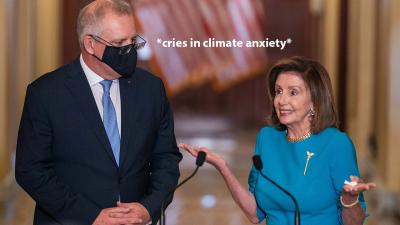 Nancy Pelosi Said Morrison Is ‘Leading The Way’ On Climate And Our Fuck Tonne Of Coal Says Hi