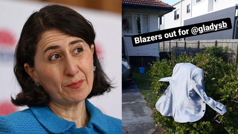 People Are Putting Their Blazers Out For Gladys, Which Is Fkn Wild Given That ICAC Inquiry
