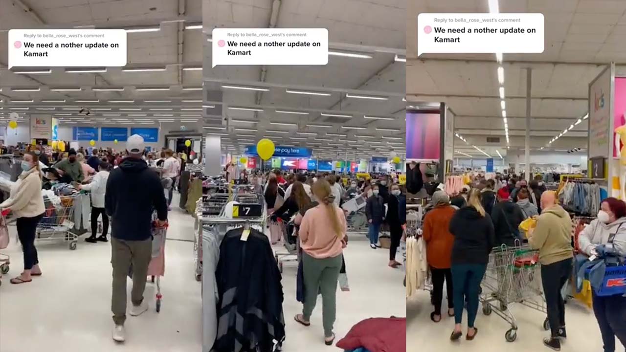 100s Of People Swarmed Kmart At Midnight Last Night, Which Is Some Cooked Freedom Day Energy