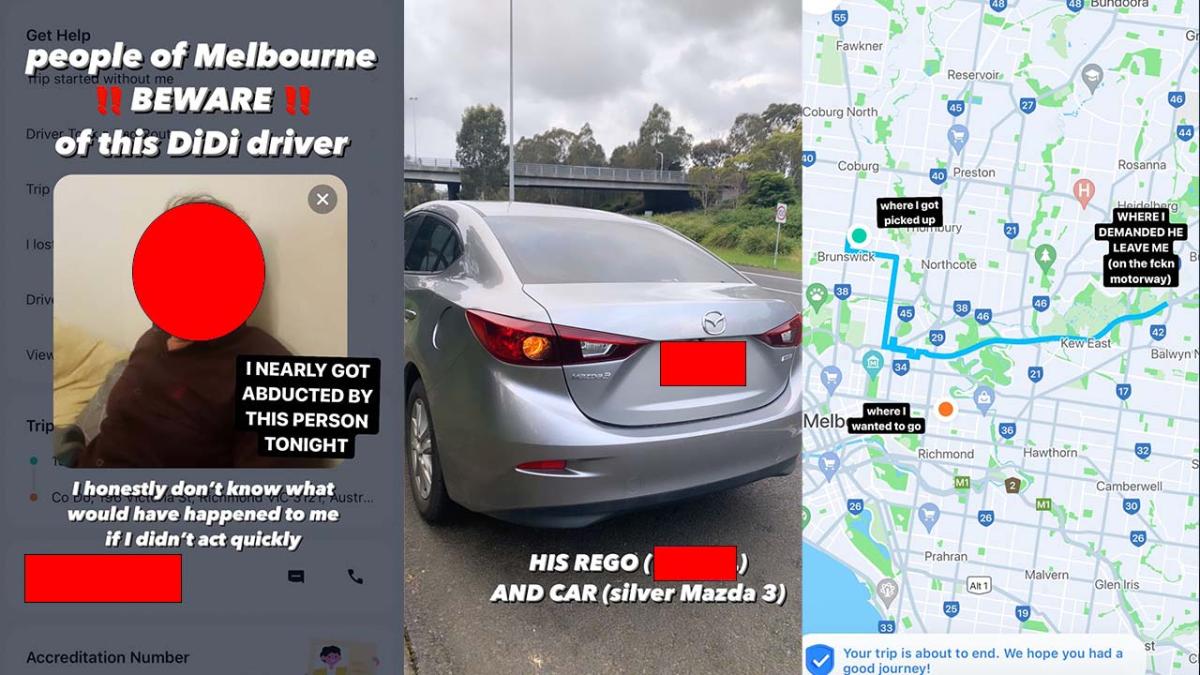 melbourne didi driver allegedly nearly abducts woman