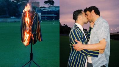 A Melb Photographer Broke Into St Kevin’s & Burned His Blazer In Protest Of Toxic Masculinity