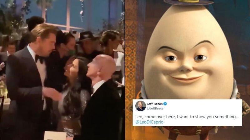 Evil Egg Jeff Bezos Has Posted A Villainous Response To Leonardo DiCaprio Stealing His Girl