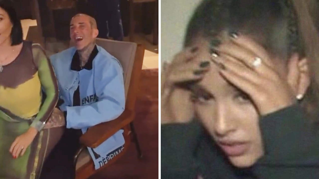 Travis Got Busted Copping A Feel Of Kourt’s Norks At Kris’ Karaoke Bday & It’s So Fkn Awkward