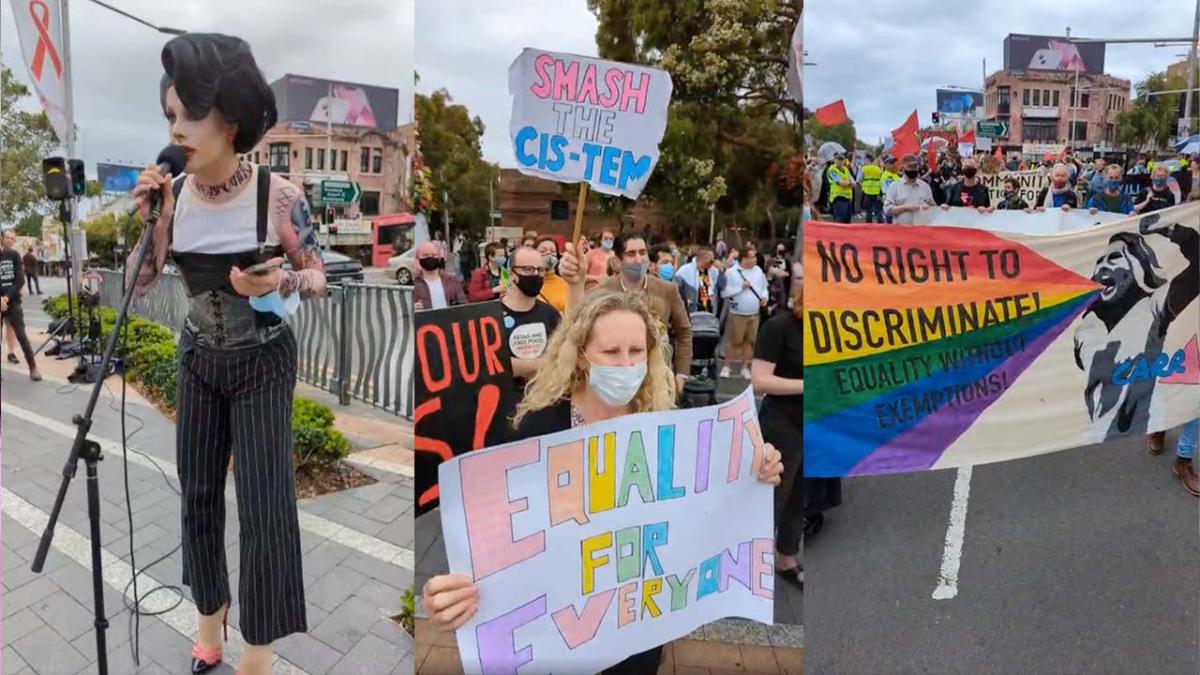 Etcetera Etcetera religious discrimination bill protest sydney