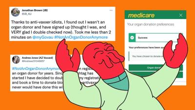 GOOD: Folks Have Reclaimed A Dumb Anti-Vax Hashtag To Spread Awareness About Organ Donation