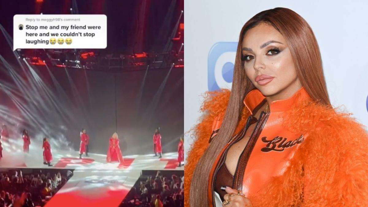 Jesy Nelson at the Capital's Jingle Bell Ball, where she was roasted for lip syncing and blackfishing.