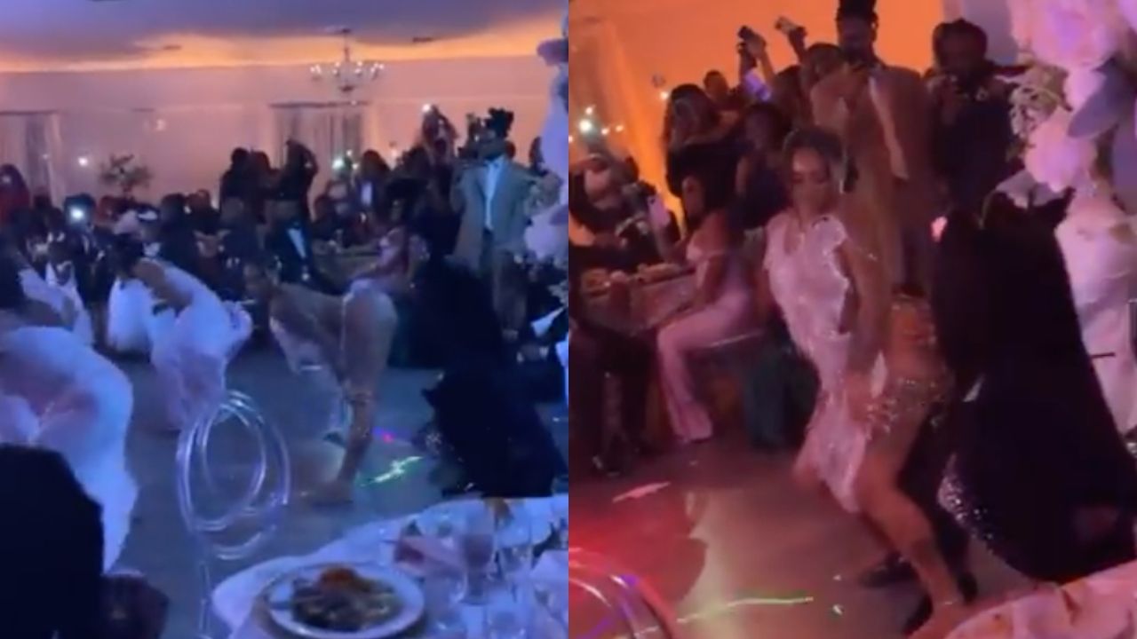 This Bride Knocked A Kid Out Of Her Way So She Could Do A Lap Dance