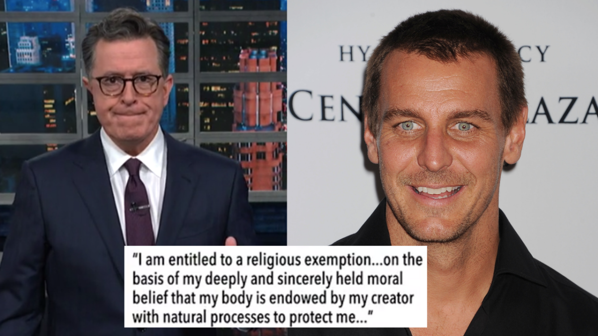Stephen Colbert Fkn Scorched An Aussie Soap Star Over His Anti-Vax Views & Can He Be PM Pls