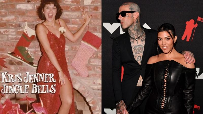 Kris Jenner Teamed Up With Kourtney Kardashian & Travis Barker To Release… An Xmas Song??