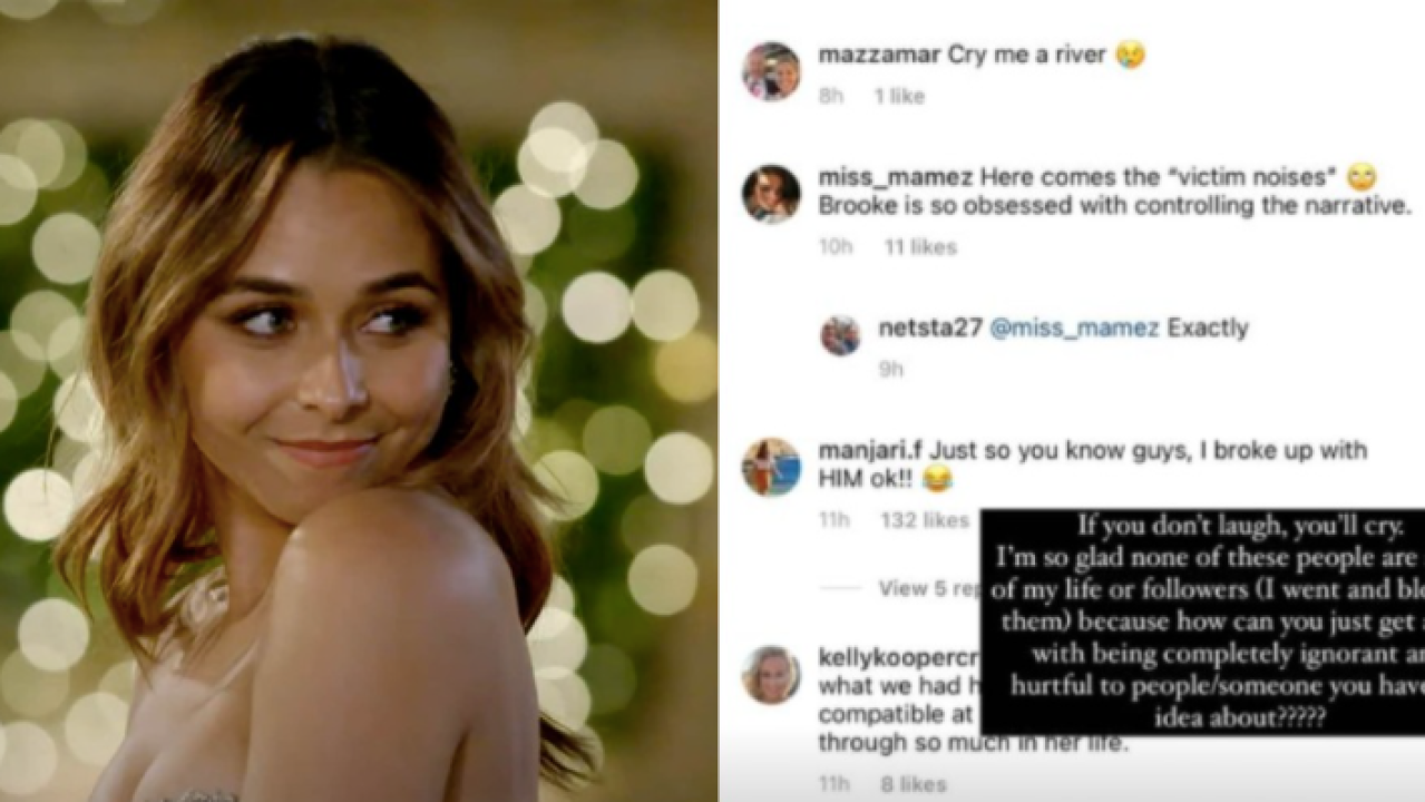 Brooke Blurton Has Been Flooded With Fucked-Up Comments From Bachie Fans Following Her Breakup