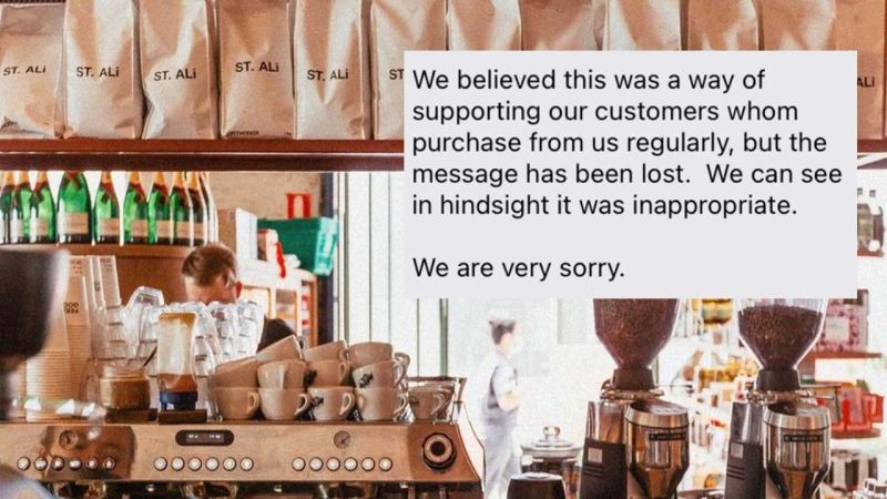 A Melbourne Cafe Has Apologised For Offering Free RATs To Customers Who Spend $160 Or More