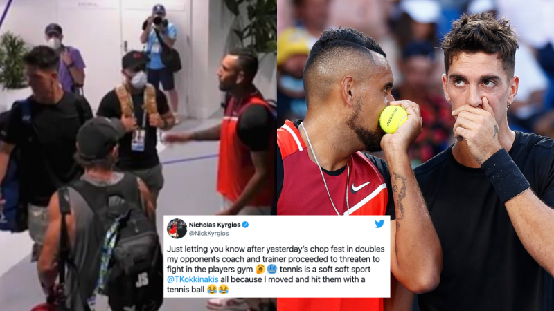 Yikes: Tennis Aus Investigating A Coach Who Allegedly Tried To Scrap With Kyrgios & Kokkinakis
