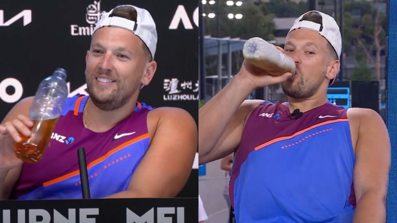 Ultimate GOAT Dylan Alcott Necked Beers From A Water Bottle In Post-Match Interviews