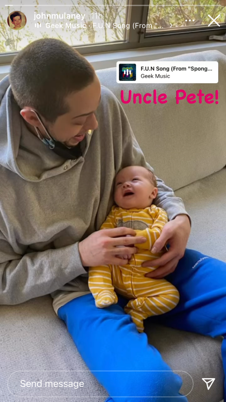 Pete Davidson Hung Out With John Mulaney’s Adorable New Baby & We Spy SNL’s Newest Cast Member