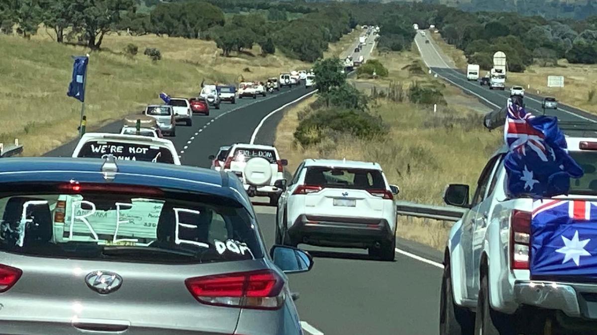 convoy to canberra protest anti-vax