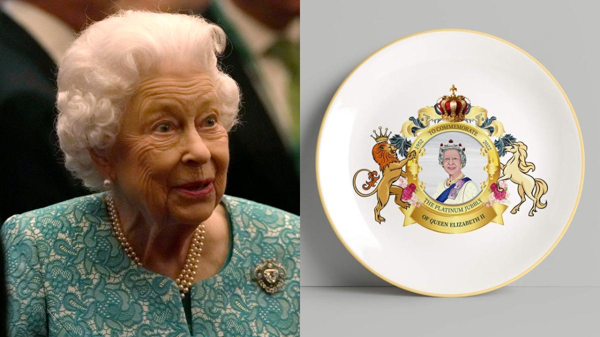 queen elizabeth platinum jubilee plate
