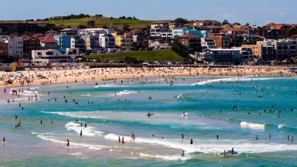 An image of Bondi Beach, one of many Sydney beaches issued pollution warnings.