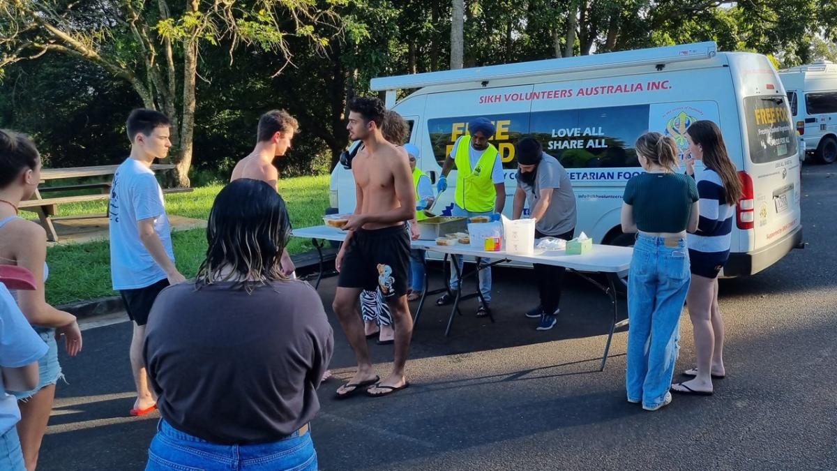 sikh volunteers australia lismore nsw floods