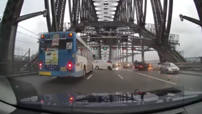 Dashcam Footage Shows Sydney Harbour Bridge Crash Allegedly Caused By Driver In Stolen Car