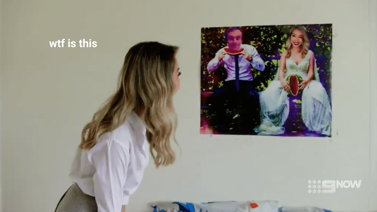 We Need To Talk About That Fkd Pic On MAFS Of Selina’s ‘Watermelon’ Hanging In Cody’s Room