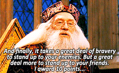 Dumbledore gives points to Neville