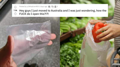 Pls Enjoy This Reddit Thread Of Folks Desperately Trying To Open Aussie Supermarket Placcy Bags