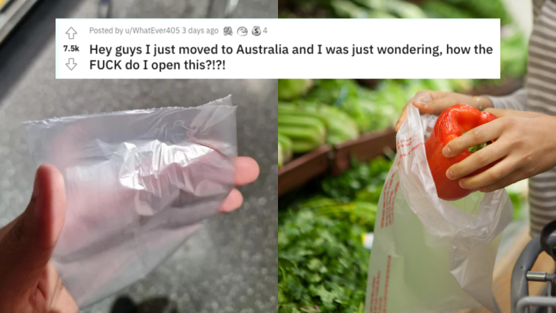 Pls Enjoy This Reddit Thread Of Folks Desperately Trying To Open Aussie Supermarket Placcy Bags