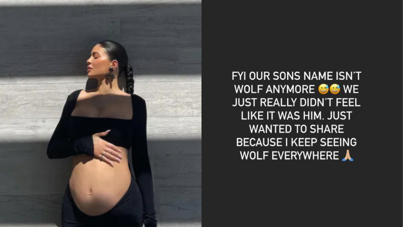 AWOOO: Kylie Jenner & Travis Scott Are Changing Their Son’s Name So Bye Bye Wolf Jenner-Scott