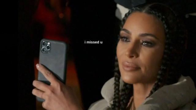 Instagram chronological feed is back! image is of the Kim k meme where she is holding a phone while shedding happy tears. text says 'I missed you'.