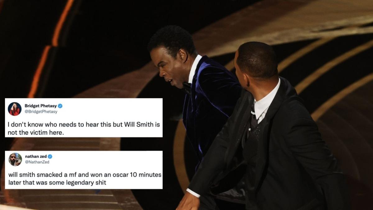 Internet responses to Will Smith slapping Chris Rock.
