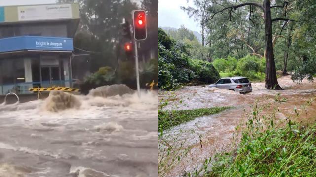 nsw flooding sydney footage