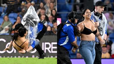 The Queen Who Got Torpedoed Into The Turf At The NRL Said Streaking Was A Bucket List Moment